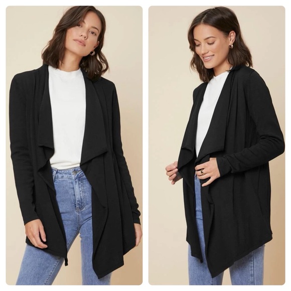 Nwt Motf Waterfall Collar Cardigan 